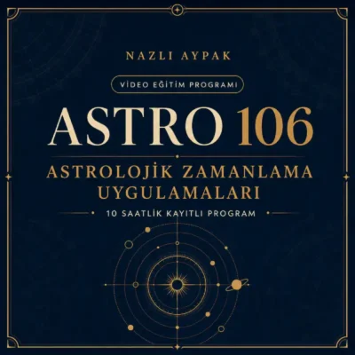 ASTRO 106 | Astrolojik Zamanlama Uygulamaları Programı